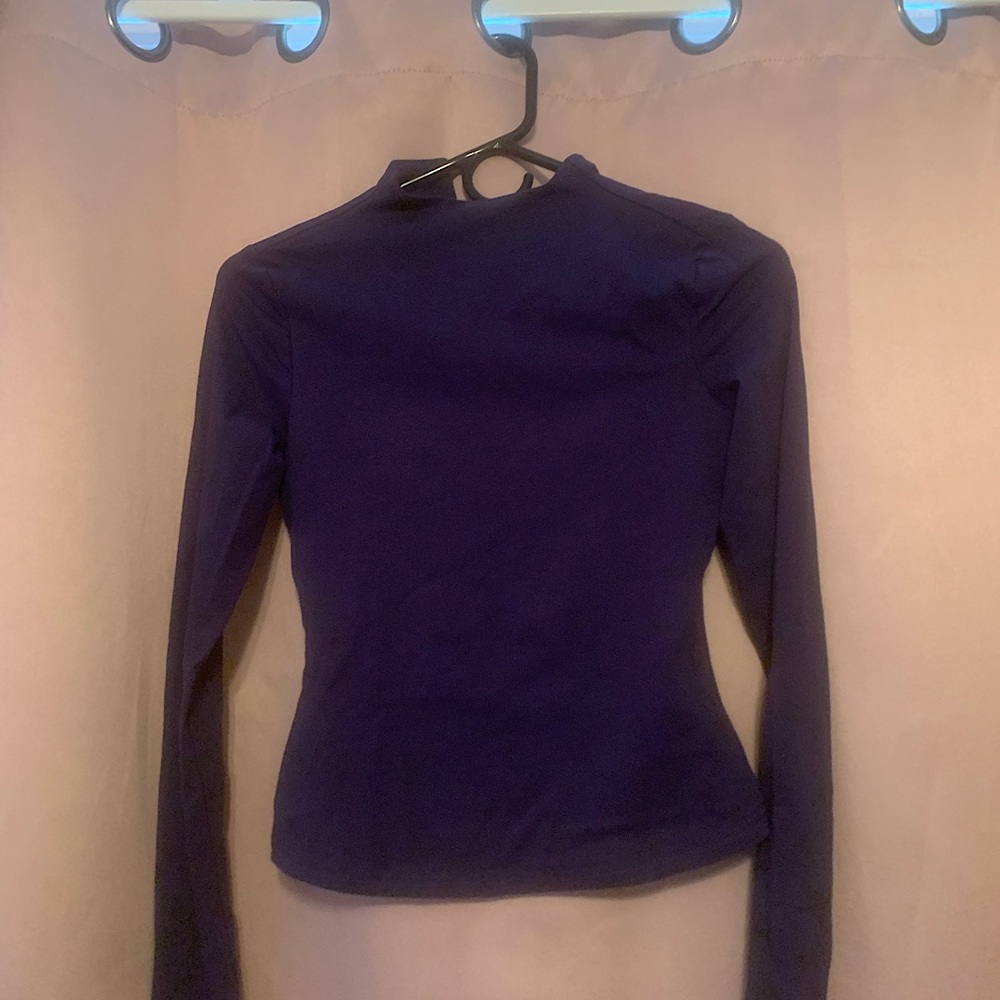 NWT 🔹 Navy Blue 🔹| Mock Neck | Long  Sleeve | KAREN MILLEN top | Size XS |